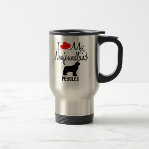 Voyage Personnalisé J'Aime Ma Mug De Chien Terre-Neuve