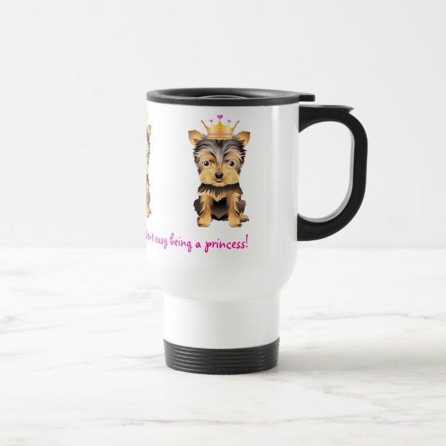 Voyage Princesse Dog Coffe Travel Mug de Yorkshire (Droite)