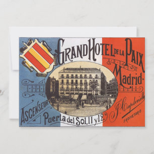 Voyage Rétro, Grand Hôtel Paix, Madrid, Espagne