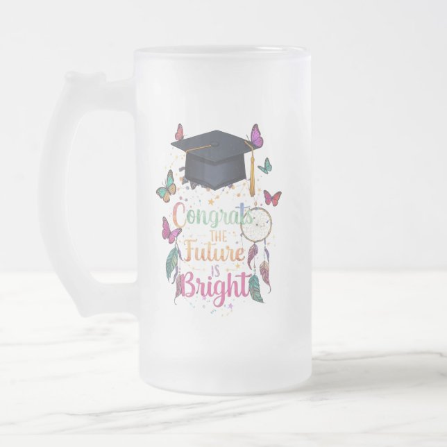 Voyage Starlit - Mug de graduation givrée (16oz) (Gauche)