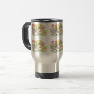 Voyage Tulipes de printemps, lapins & poussins, Mug de Pâ