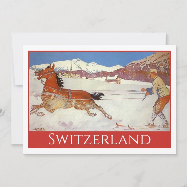 Voyage Vintage, Hiver en Engadin Suisse (Devant)