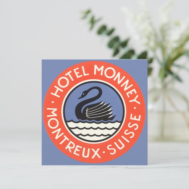 Voyage Vintage, Hôtel Monney Suisse Cygne (Debout devant)