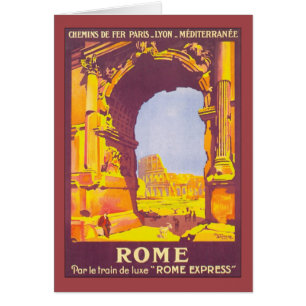 Voyage Vintage, le Colisée à Rome Italie Italien