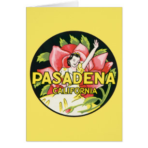 Voyage Vintage, Pasadena Californie, Dame et Rose