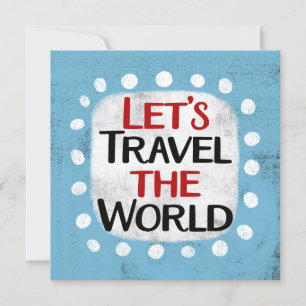 Voyageons la carte de voeux du monde