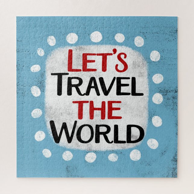 Voyageons le Puzzle du monde (Vertical)