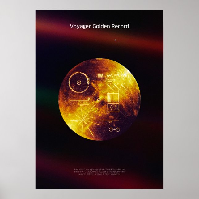 Voyager 1 Golden Record - affiche (Devant)
