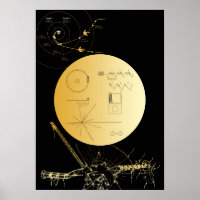 Voyager 1 Golden Record - affiche