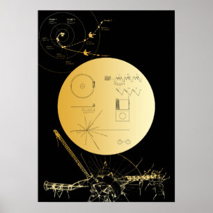 Voyager 1 Golden Record - affiche