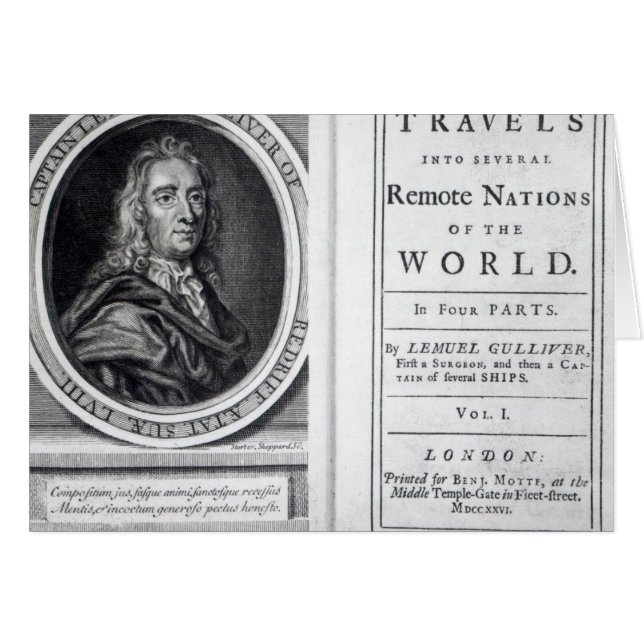 'Voyages de Gulliver' par Jonathan Swift, 1726 (Devant horizontal)