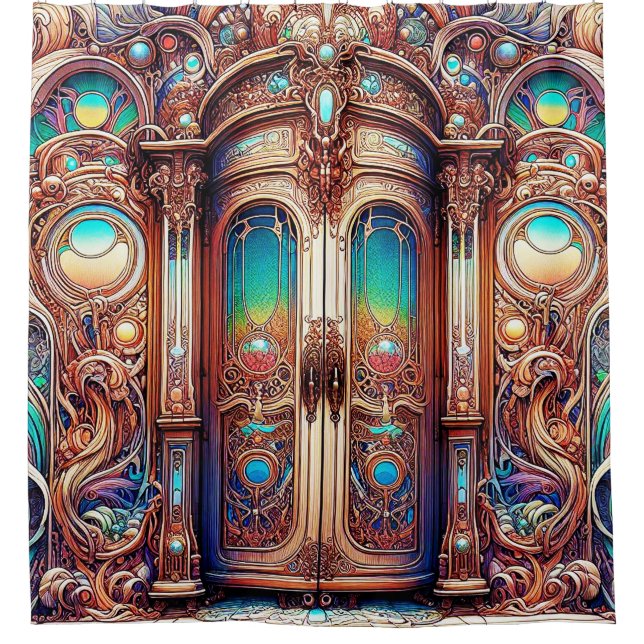 Voyages de l'armoire rideau de douche (Devant)