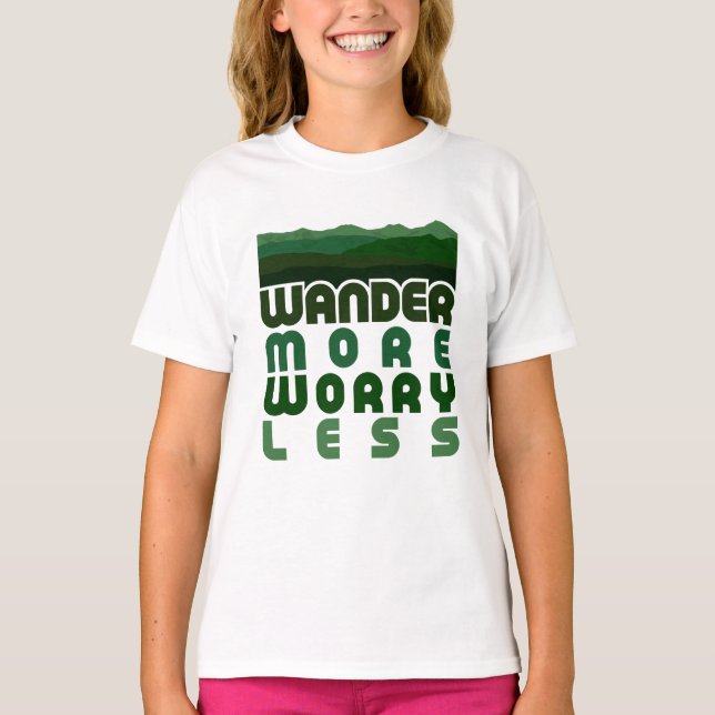 Voyagez avec plus de souci Moins de T-shirt (Devant)