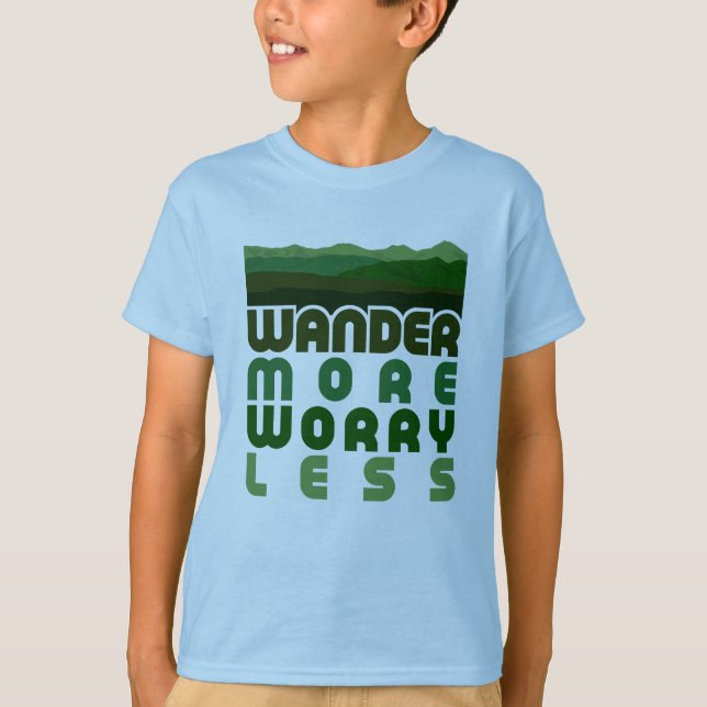Voyagez avec plus de souci Moins de T-shirt (Devant)