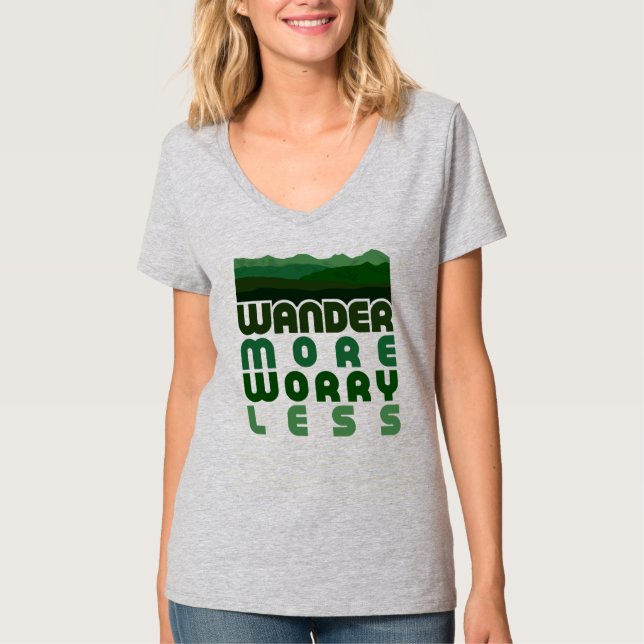 Voyagez avec plus de souci Moins de T-shirt (Devant)