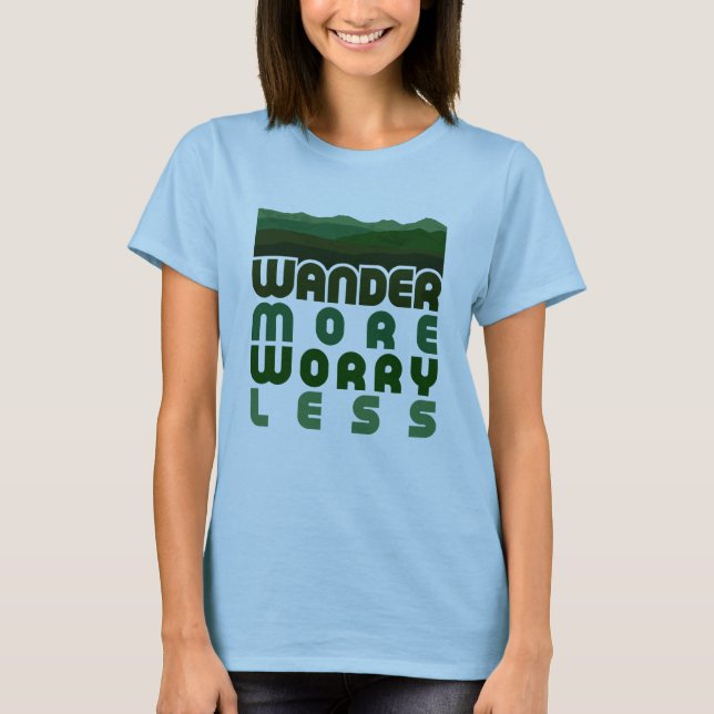 Voyagez avec plus de souci Moins de T-shirt (Devant)