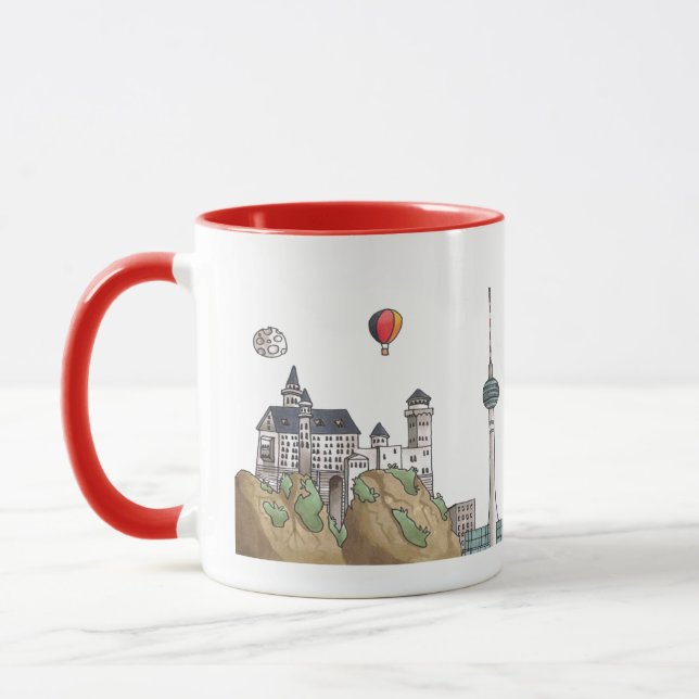 Voyagez dans le monde - Allemagne Mug (Gauche)