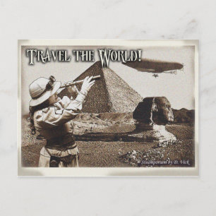 Voyagez dans le monde Carte postale