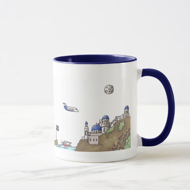 Voyagez dans le monde - Grèce Mug (Droite)
