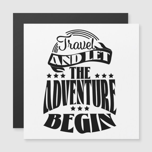 Voyagez et laissez l'aventure commencer (Devant / Derrière)