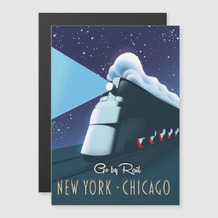 "Voyagez par rail" New York - Chicago
