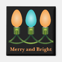 Voyants de Noël Trio Orange et Blue Magnet