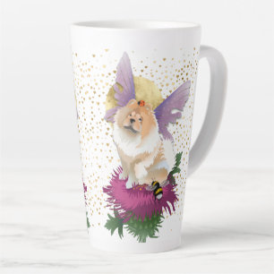VOYEZ-MOI SUR LA LUNE - Chow-Latte Mug -white