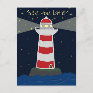 Voyez-vous plus tard le phare carte postale