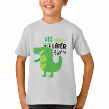 Voyez-vous plus tard T-shirt du garçon Alligator
