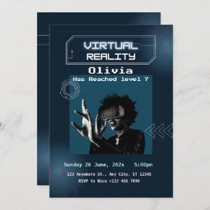 VR Réalité virtuelle Invitation de fête d'annivers