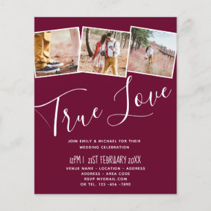 Vrai Amour ENGAGEMENT Partie Invitations Enregistr