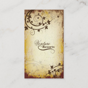 Vrai brun de cru de carte de visite d'agent
