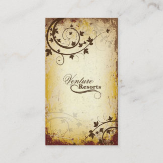 Vrai brun de cru de carte de visite d'agent