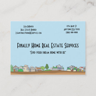Vrai carte de visite d'agent immobilier