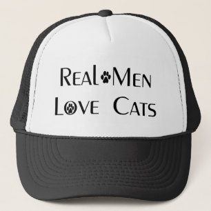 Vrai casquette de chats d'amour d'hommes