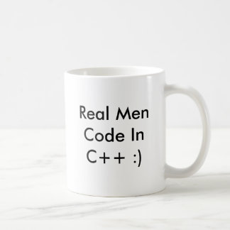Vrai code inc. d'hommes++ :) tasse de café -