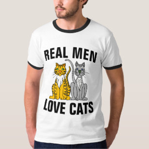 VRAI HOMME AMOUREUX CHATS T-SHIRTS