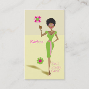 Vrai joli carte de visite de filles de sororité d