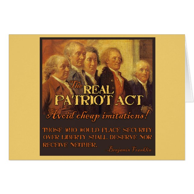 Vrai Patriot Act, les pères fondateurs (Devant horizontal)