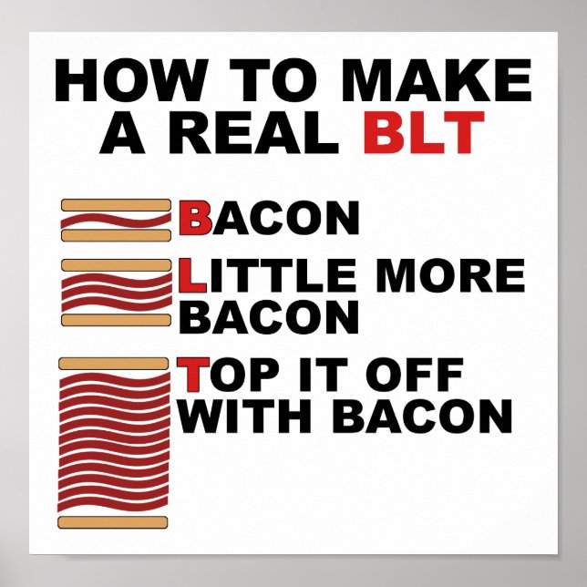 Vrai poster drôle de BLT (Devant)