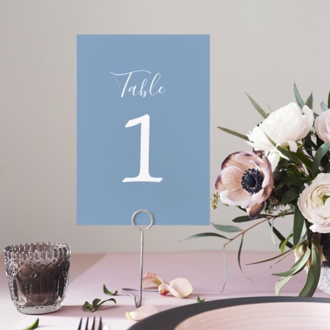 Vrai Simplicité 1 Mariage Glacier Numéro de table (Créateur téléchargé)