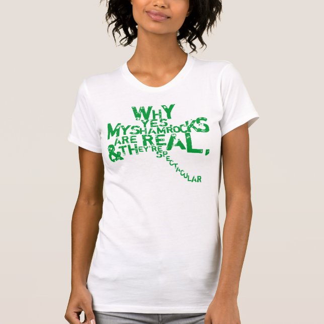 Vrai T-shirt de shamrocks (Devant)