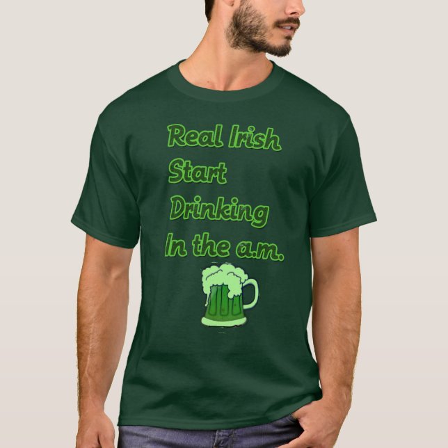 Vrai t-shirt irlandais (Devant)