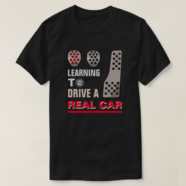 VRAI T-shirt MANUEL DE VOITURE (Design devant)