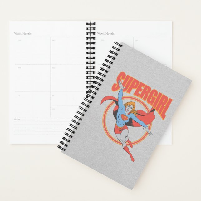 Vrai Vintage Supergirl Flying Graphic (Devant avec enveloppe)