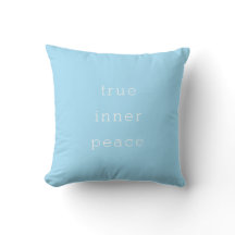 Vraie Paix Intérieure | Coussin de jet minimaliste