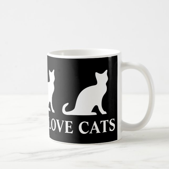 Vraie tasse de café de chats d'amour d'hommes (Droite)