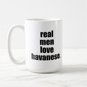 Vraie tasse de Havanese d'amour d'hommes