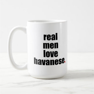 Vraie tasse de Havanese d'amour d'hommes