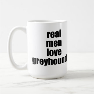 Vraie tasse de lévriers d'amour d'hommes